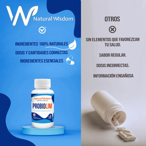 Probiolim Probioticos Bifidobacterium + Goji Berry | regula colesterol y triglicéridos | 30 cápsulas