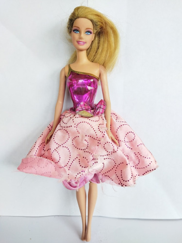 Barbie Vestido Princesa Largo Transformable Corto 2010