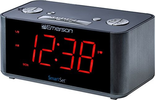 Emerson Er100201 Radio Reloj Despertador Smartset Con Altavo