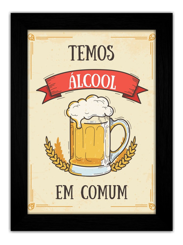 Quadro Decorativo Grande Área Gourmet Álcool Em Comum Bebida