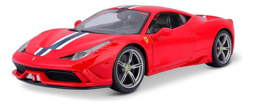 Auto Coleccionable Burago 458 Speciale Ferrari Rojo Febo