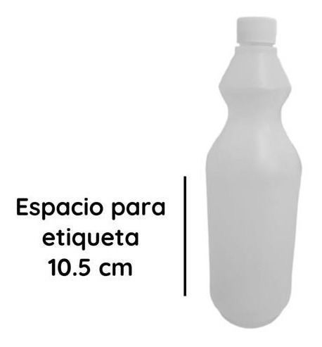 Imagen 3 de 10 de Envases M3 Lavandina 1 Litro Natural Virgen X 200 Un