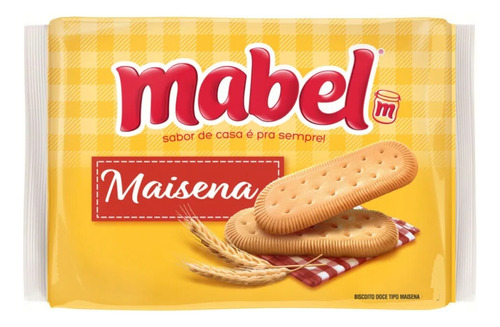 Biscoito Doce Laminado Crocante Sabor 3pct Individual Mabel