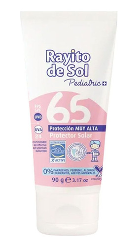 Rayito De Sol Protector Solar Niños Fps 65 90 Gr