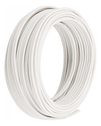 Rolo De Fio Paralelo 2x0,75mm 100 Metros Megatron Cor Da Cobertura Branco