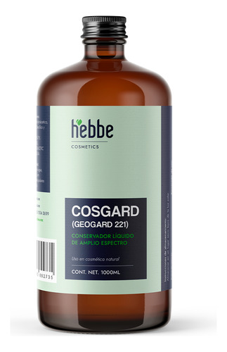 Cosgard Geogard 221 Conservador Natural Cosméticos Bio 1 L Tipo de piel Sensible