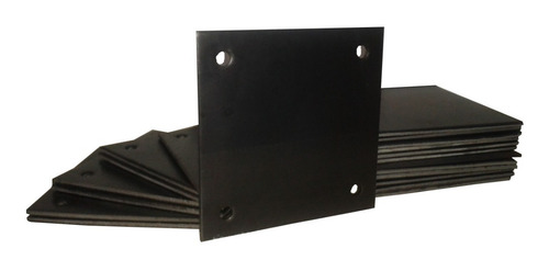Base O Flanche Para Anclaje 20x20x8 Mm Perforado