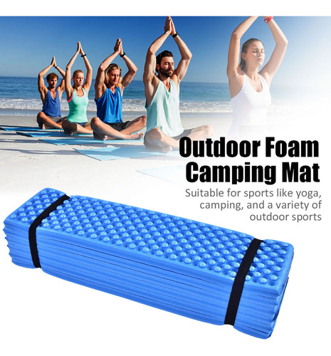 Carpa Plegable De Espuma Azul Número 12 Para Acampar Y Playa