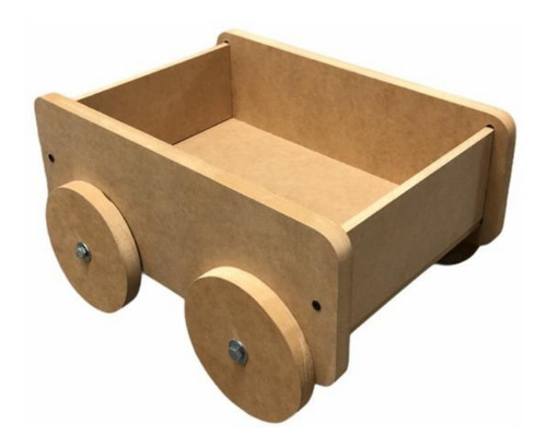 Carrito Juguetero De Madera Montessori