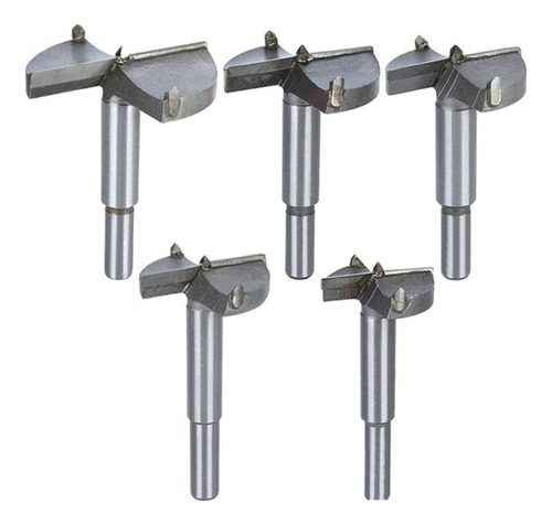 Kit 5 Fresas Brocas Forstner 35 40 45 50 60 Mm Madeira