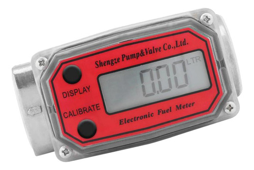 Medidor De Combustible Digital Llw-25 Rojo