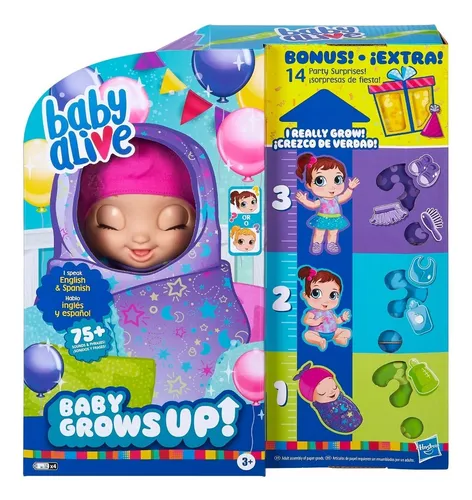 Baby Alive Baby Grows Up Crece En 3 Etapas Mu eca Sorpresa Env o