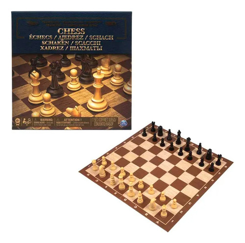 Juego De Mesa Ajedrez De Madera Juego