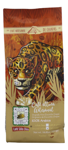 Café Solo Dios Jaguar Molido 454g