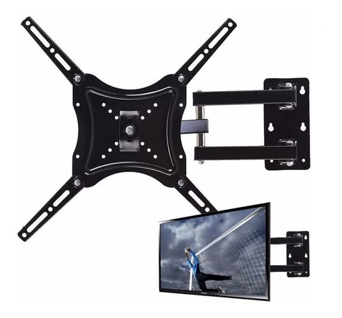 Soporte Tv Con Brazo De Acero 180o 32 A 55 Pulgadas Color Ne