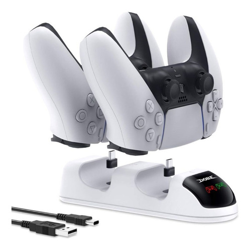 Imagen 4 de 10 de Cargador Dynacom Para 2 Controles Playstation 5 Dual Sense D