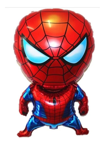 Pack 12 Unid Globo Metalizado Figura Spiderman 73x45 Cm