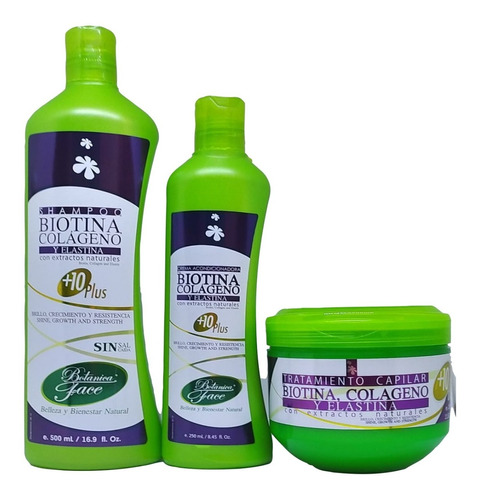 Combo De Shampoo+acondicionador+tratamiento De Biotina 