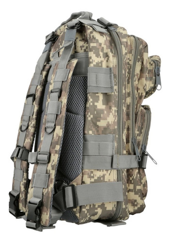 Mochila Camping Tactica Militar Viaje Mochilero Trekking Color Camuflado