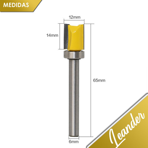 Fresa Tupia Dobradiça Guarnição Molde Madeira 14x6mm Porta