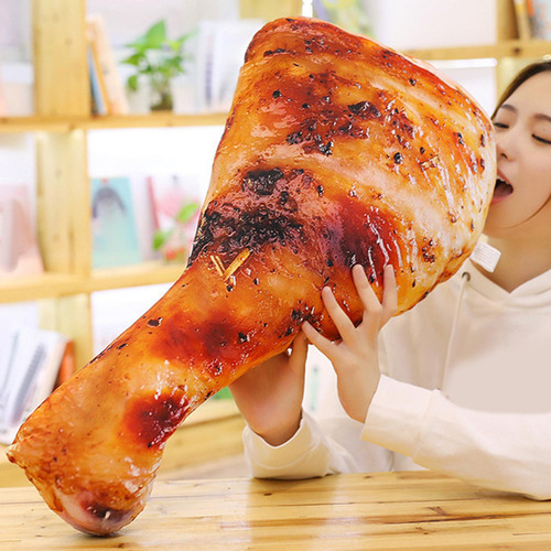 Juguete De Peluche Suave, Almohada De Pata De Pollo Grande /
