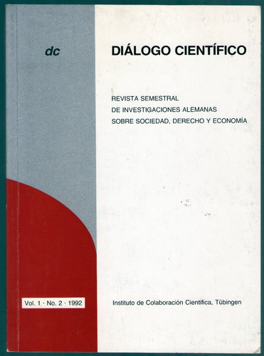 Dialogo Cientifico Revista De Investigaciones Alemanas 1992