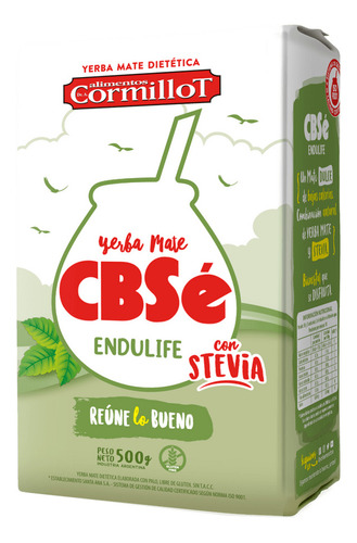 Yerba Cbsé Endulife Con Stevia 500 G