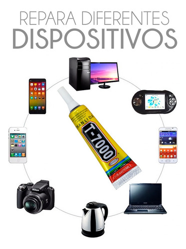 Pegamento Adhesivo T7000 Negro De 110 Ml Multiusos Celulares Zhanlida