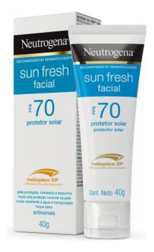 Protetor Solar Facial Neutrogena Sun Fresh Fps 70 40g