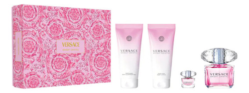 Set Versace Bright Crystal Fragancia 90 Ml Edt