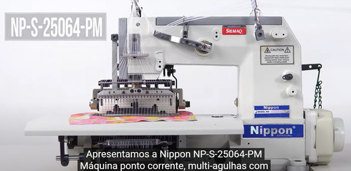 Máquina Catraca Para Costurar Lastex -25 Agulhas-nippon
