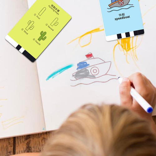Magic Drawing Robot For Kids For Niños Con 100 Tarjetas
