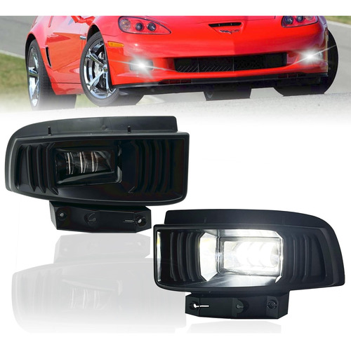 Faro Antiniebla Led Repuesto Para Chevy Corvette C6 Juego