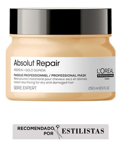 Imagen 1 de 7 de Máscara Absolut Repair Reparación Loreal Pro 250 Ml