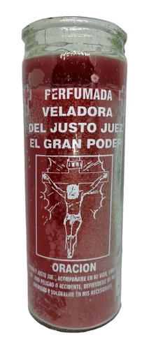 20 Veladoras Esotérica Justo Juez Roja Parafina 100%