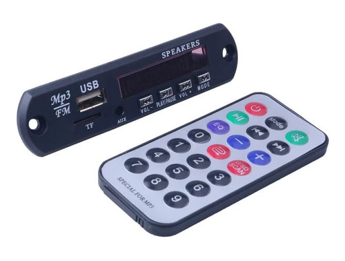 Modulo Decodificador Bluetooth Mp3 Usb Card Fm Control Remot