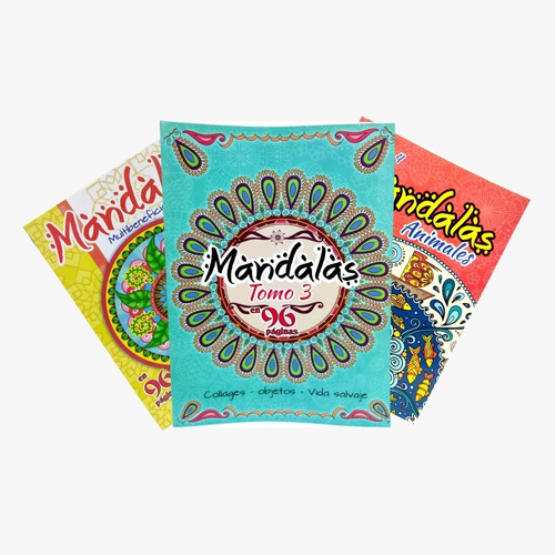 Libro De Mandalas Para Colorear De 96 Paginas X 3 Unidades