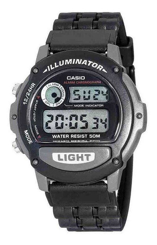 Reloj Casio W-87h-1v Hombre Crono Alarma Sumergible 50m