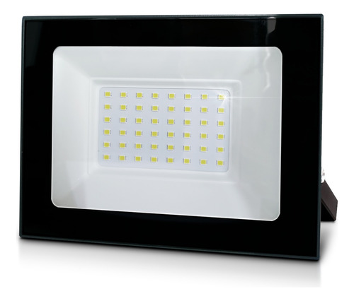 Reflector Led 50w Bajo Consumo Exterior Aluminio Con Soporte