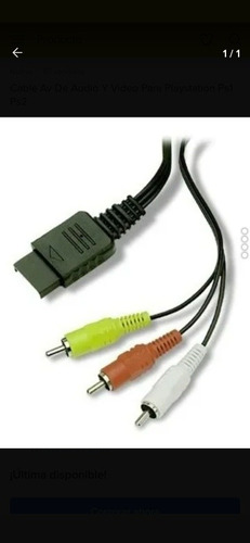 Cable Av Rca Ps1 Ps2 Ps3 Audio Y Video Nuevo