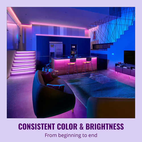 Zhmy Tira De Luces Led Wiz Connected Que Fluye, Multicolor,