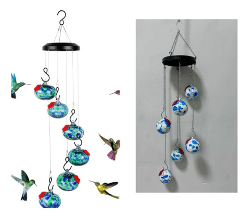 * A 1pc Encantador Comedero For Colibríes Carillón De Viento