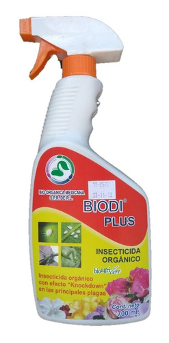 Insecticida Orgánico Plantas, Hortalizas, Jardín. Biodi Plus