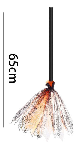 Regalo Clásico De Escoba De Halloween Disfraz De Naranja