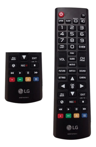 Control Remoto Smart Tv Led LG 100% Original Mod Akb74475411