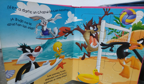 Libro ¡jugamos Con Los Looney Tunes! -usado- Con 6 Puzzles (Usado)
