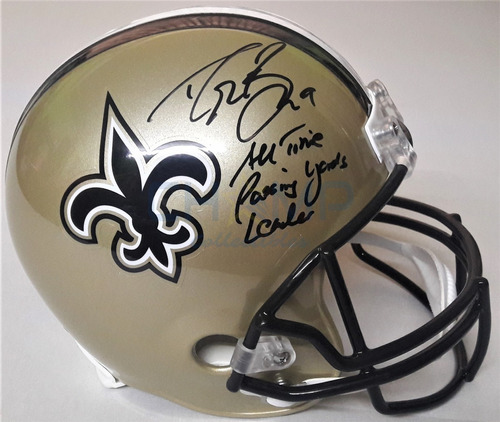 Casco Firmado Drew Brees New Orleans Saints Autografo Santos