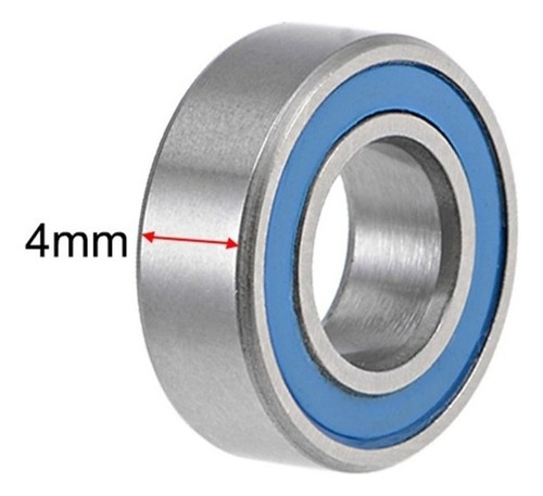 Rodamientos De Bola De Acero Cromado De 6x12x4mm, 10 Pzas