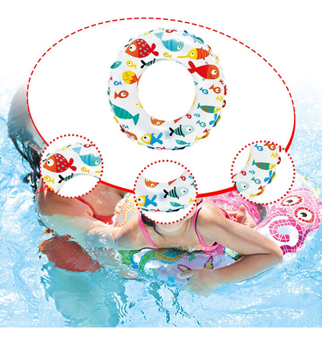 Anillo De Natación Piscina Inflable Flotación Floja