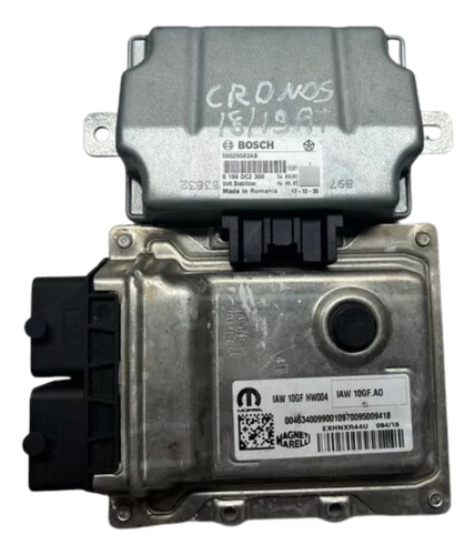 Kit Módulo Injeção Fiat Cronos 1.8 18 19 Iaw10gfao Hw004